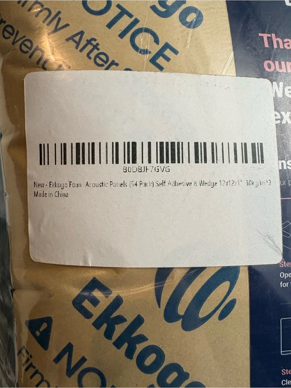 Ekkogo Acoustic Foam Panels - NWT!